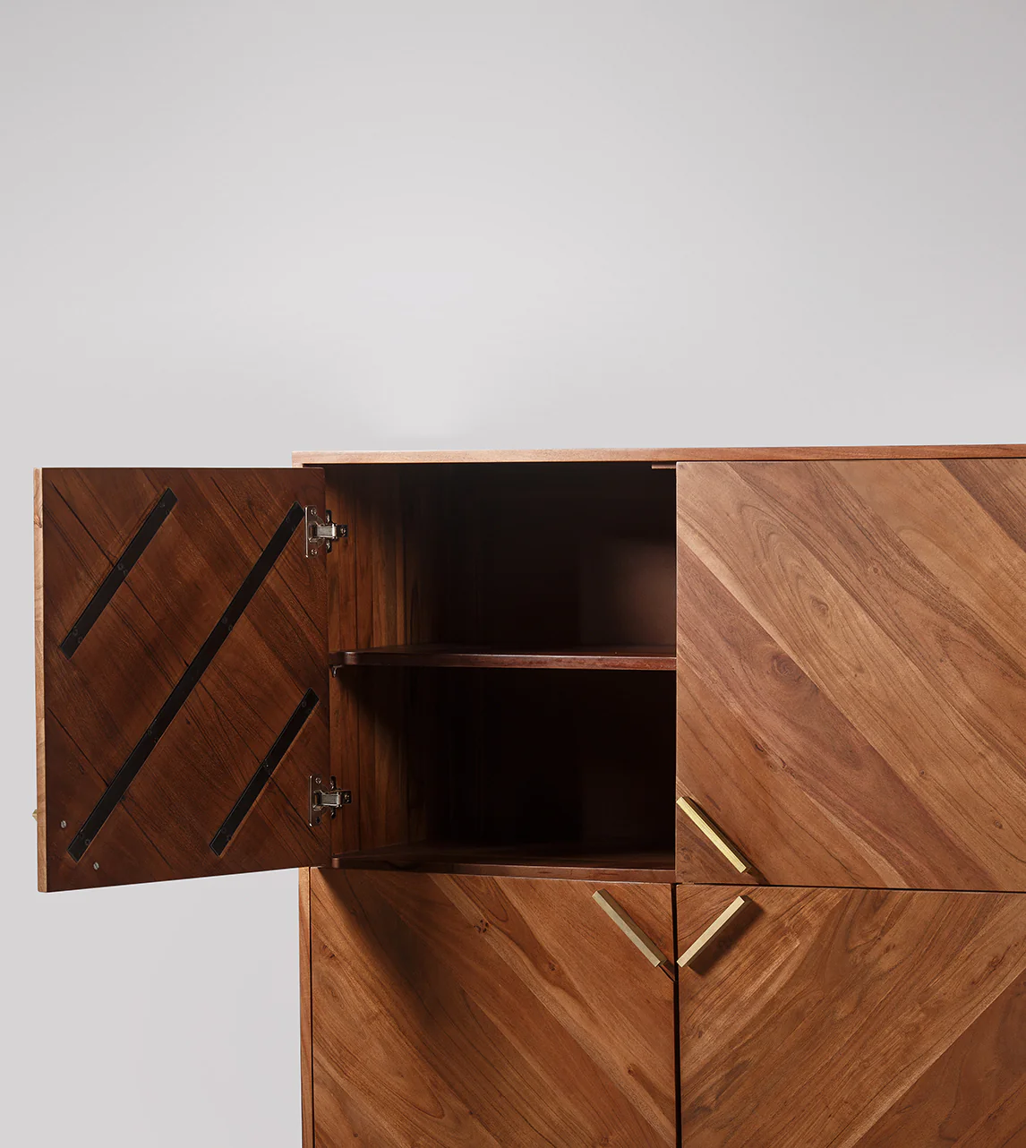 Troy Sheesham Wood Cabinet – Natural Finish | Wooden Karigar - Image 2