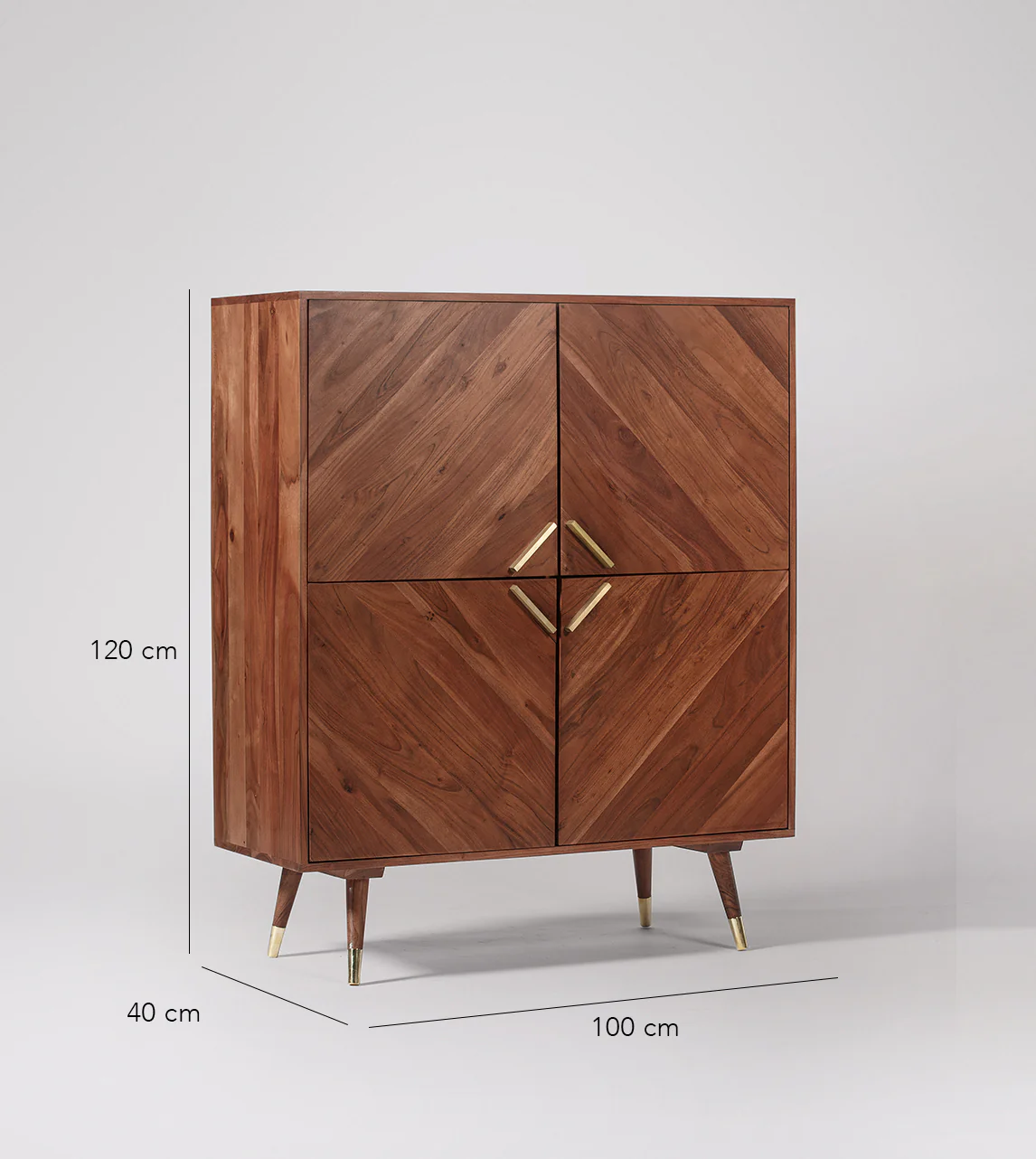 Troy Sheesham Wood Cabinet – Natural Finish | Wooden Karigar - Image 4