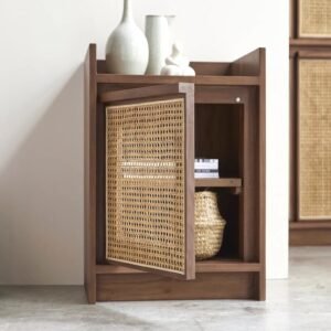 Yoko Rattan Bedside Table