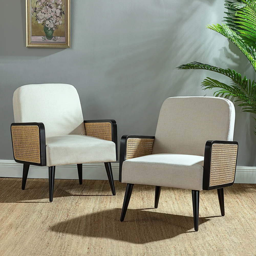 Rattan chair for modern Indian home