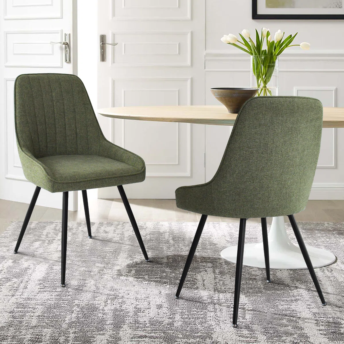 Wooden dining chairs for modern dining room