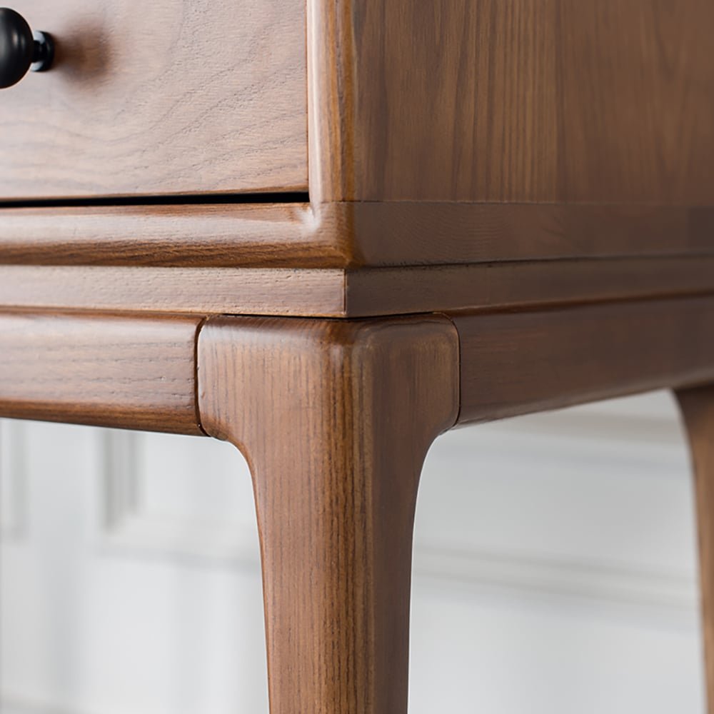Emil Mid-Century Solid Wood Accent Chest – Walnut & Matte Black | Wooden Karigar - Image 4