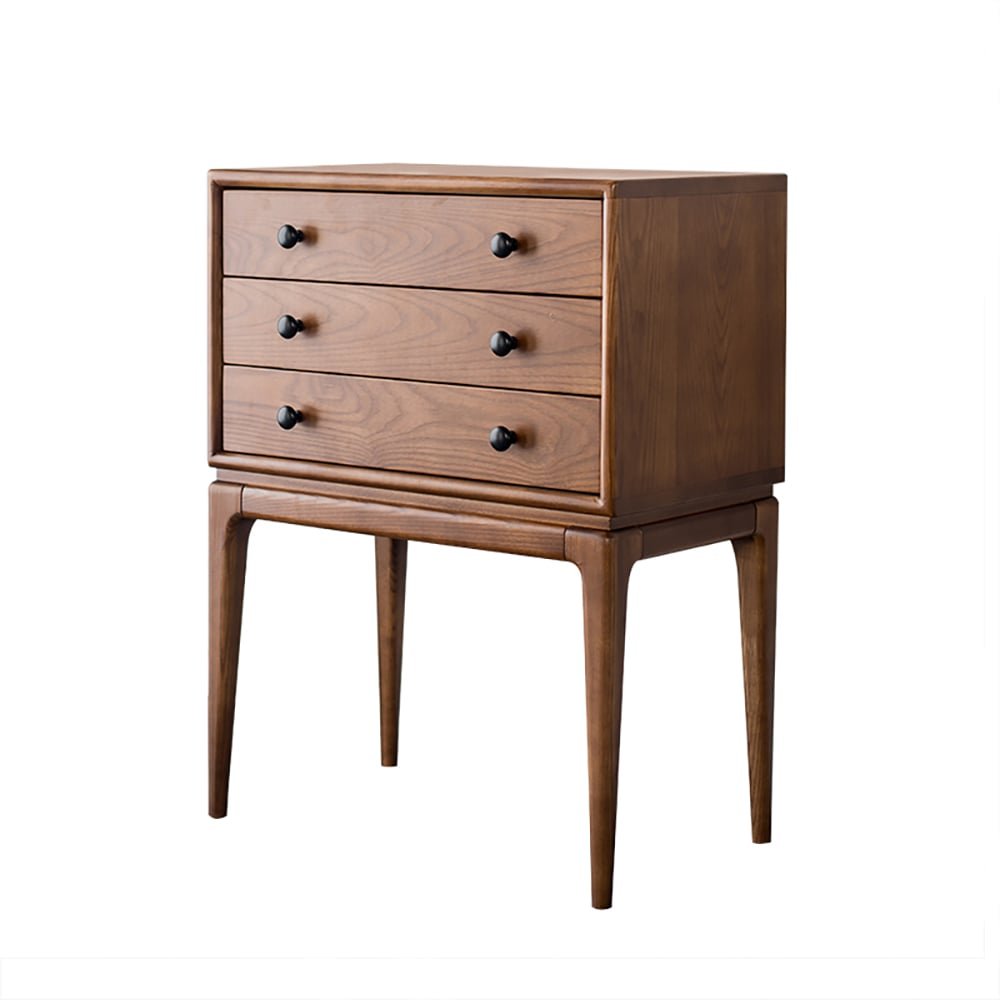 Emil Mid-Century Solid Wood Accent Chest – Walnut & Matte Black | Wooden Karigar - Image 5