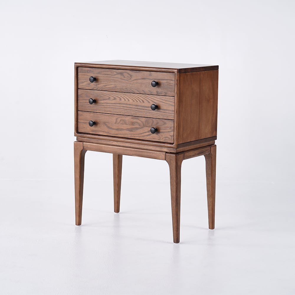 Emil Mid-Century Solid Wood Accent Chest – Walnut & Matte Black | Wooden Karigar - Image 6