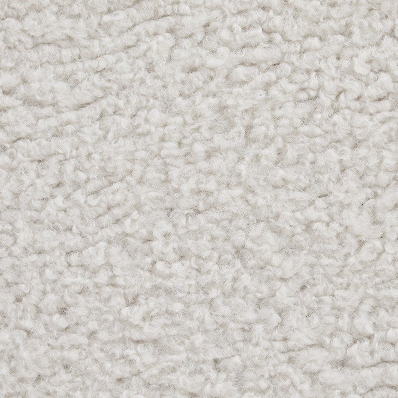 Kova Round Bouclé Storage Ottoman – Cream White | Wooden Karigar - Image 7
