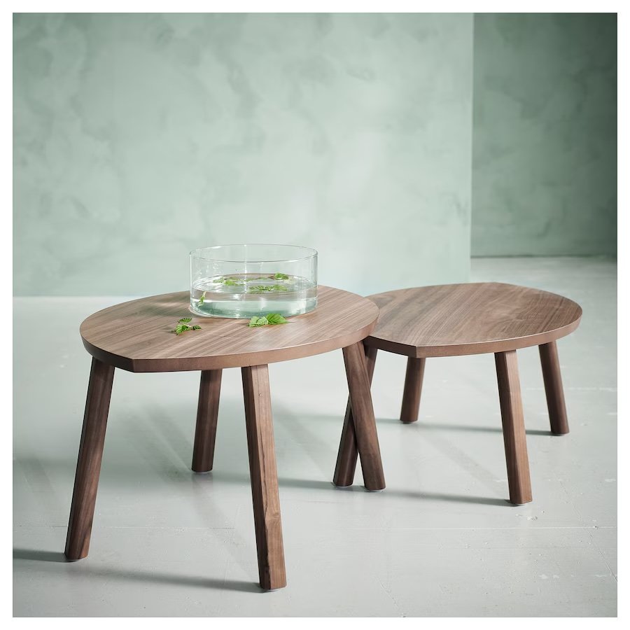 Soren Organic Nesting Coffee Table Set | Walnut